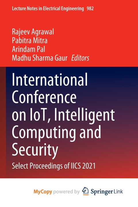 Kniha International Conference on IoT, Intelligent Computing and Security Rajeev Agrawal