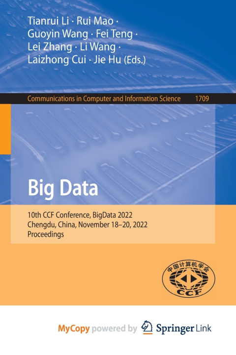 Book Big Data Tianrui Li