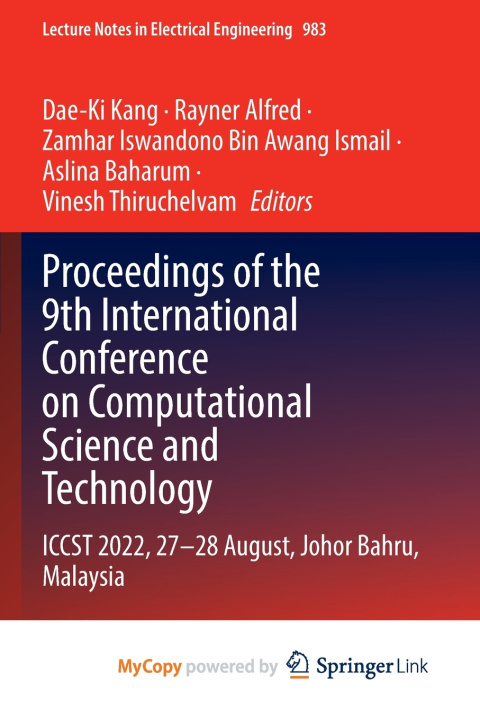 Knjiga Proceedings of the 9th International Conference on Computational Science and Technology Dae-Ki Kang