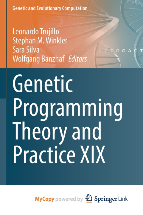 Boek Genetic Programming Theory and Practice XIX Leonardo Trujillo
