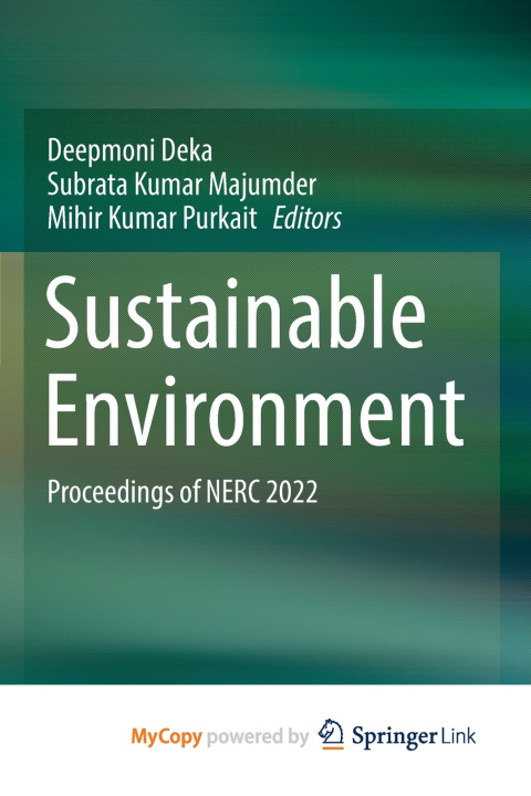 Knjiga Sustainable Environment Deepmoni Deka
