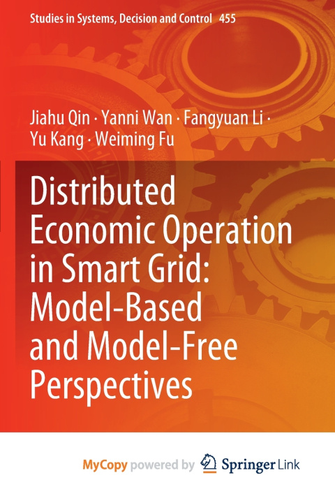 Knjiga Distributed Economic Operation in Smart Grid Qin Jiahu Qin