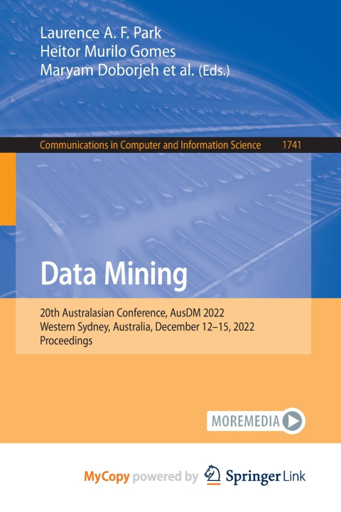 Book Data Mining Laurence A. F. Park