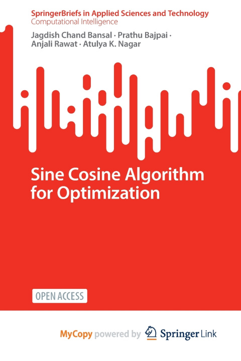 Knjiga Sine Cosine Algorithm for Optimization Bansal Jagdish Chand Bansal