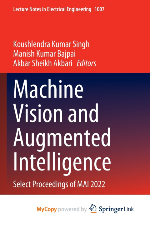 Book Machine Vision and Augmented Intelligence Koushlendra Kumar Singh