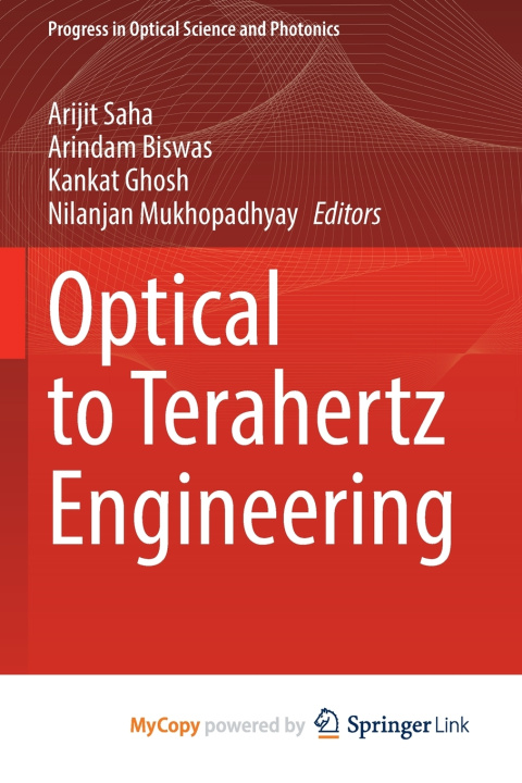 Buch Optical to Terahertz Engineering Arijit Saha