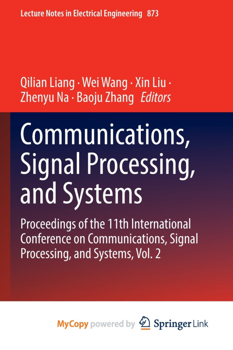 Knjiga Communications, Signal Processing, and Systems Qilian Liang