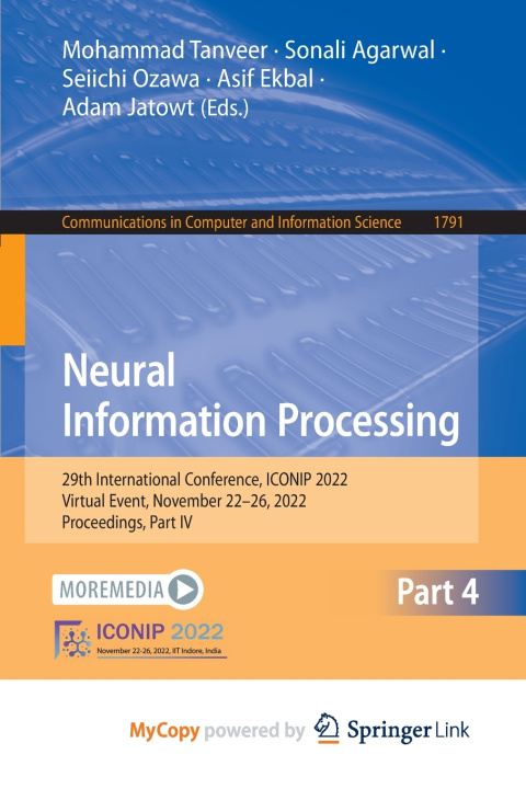 Book Neural Information Processing Mohammad Tanveer