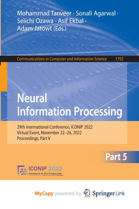Book Neural Information Processing Mohammad Tanveer