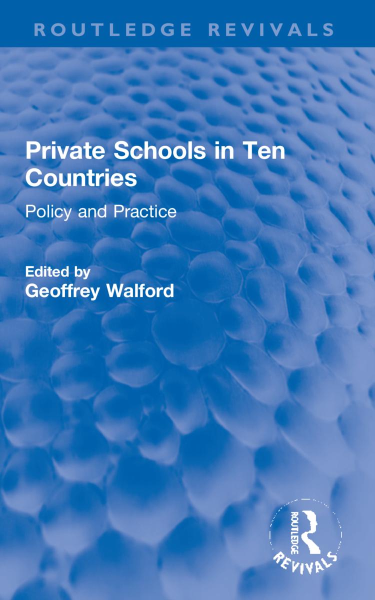 Book Private Schools in Ten Countries Geoffrey Walford