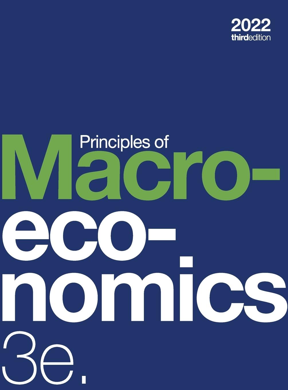 Könyv Principles of Macroeconomics 3e Daniel Macdonald