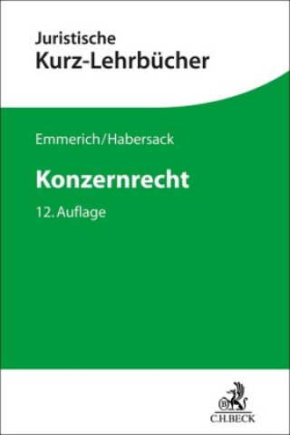 Kniha Konzernrecht Volker Emmerich