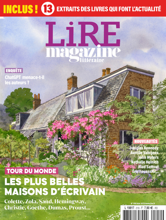 Книга Lire Magazine Littéraire N°519 : Les plus belles maisons d'écrivains - juin 2023 