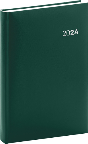Календар/тефтер Denní diář Balacron 2024 zelený 