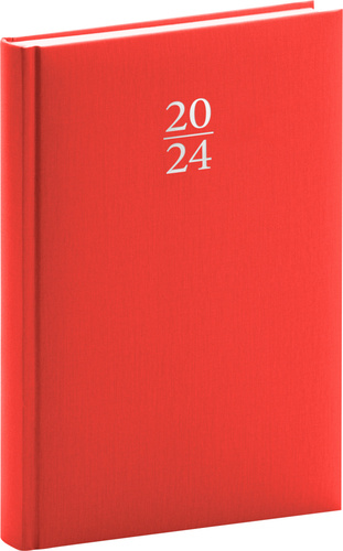 Calendar/Diary Denní diář Capys 2024 červený 