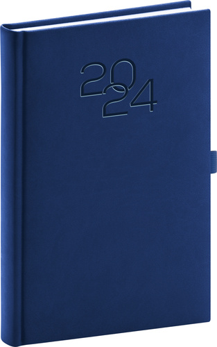 Kalendář/Diář Denní diář Vivella Classic 2024 modrý 