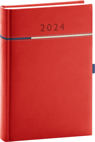 Calendar / Agendă Denní diář Tomy 2024 červeno-modrý 
