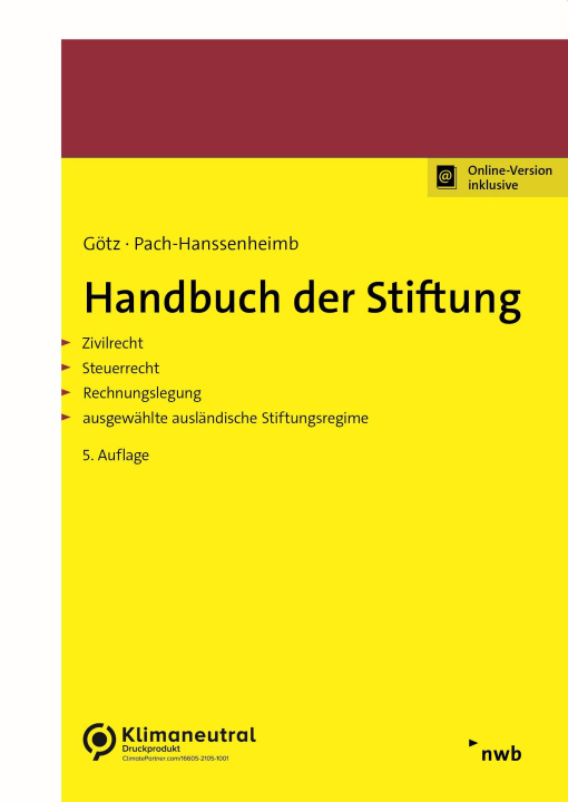 Kniha Handbuch der Stiftung Ferdinand Pach-Hanssenheimb