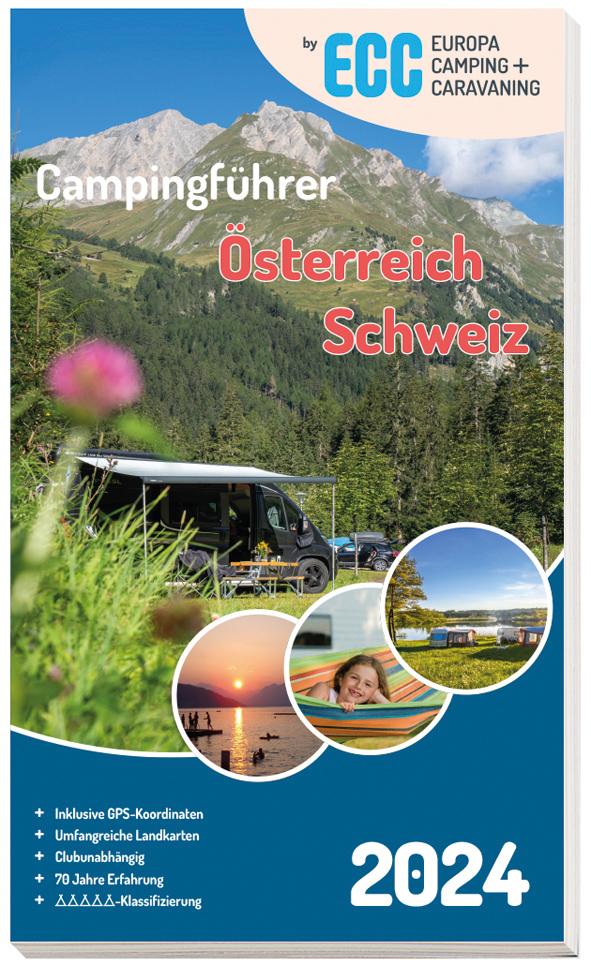 Book ECC Campingführer Österreich / Schweiz 2024 