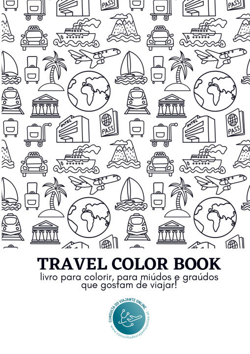 Kniha Travel Color Book - Livro para Colorir 