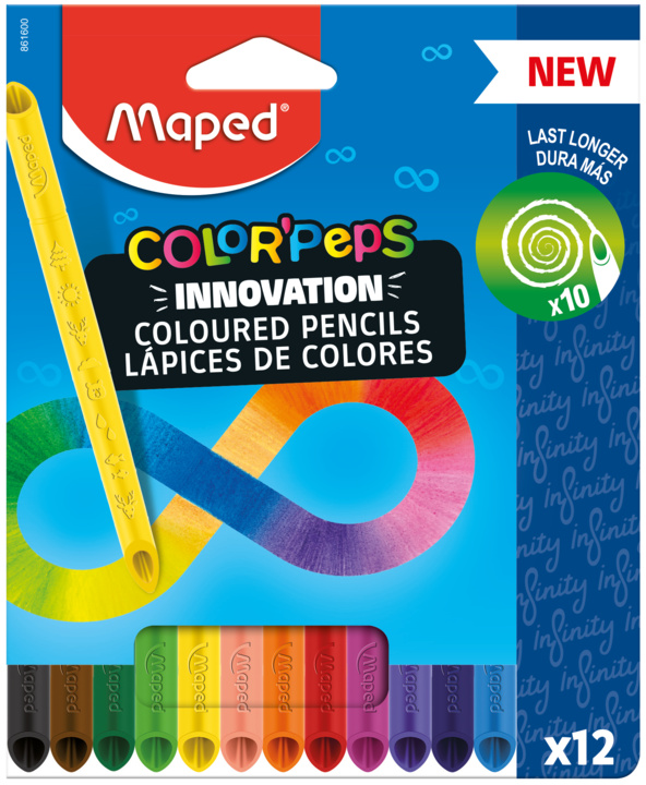 Stationery items PASTELKY MAPED COLOR'PEPS INFINITY 12 BAREV 