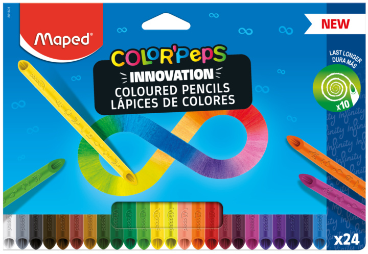 Stationery items PASTELKY MAPED COLOR'PEPS INFINITY  24 BAREV 