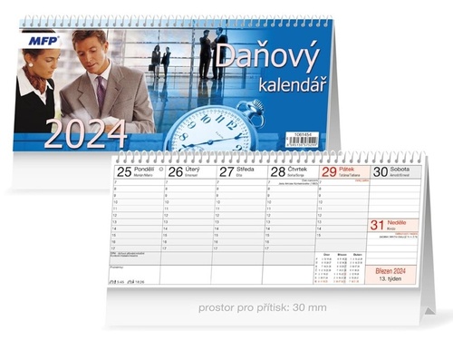 Naptár/Határidőnapló Daňový 2024 - stolní kalendář 