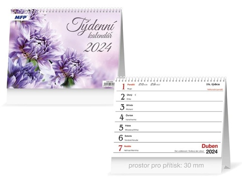 Calendar / Agendă Týdenní 2024 - stolní kalendář 