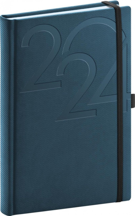 Kalendar/Rokovnik Diář 2024: Ajax - modrý, denní, 15 × 21 cm 