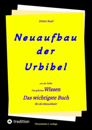 Kniha 2. Auflage 3. Band Neuaufbau der Urbibel Paul Riessler