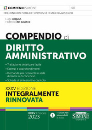 Kniha Compendio di diritto amministrativo Luigi Delpino