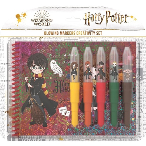 Kniha Set s foukacími fixy a notesem Harry Potter 