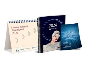 Kalendár/Diár Lunárny kalendár Krásnej panej s publikáciou 2024 Žofie Kanyzová