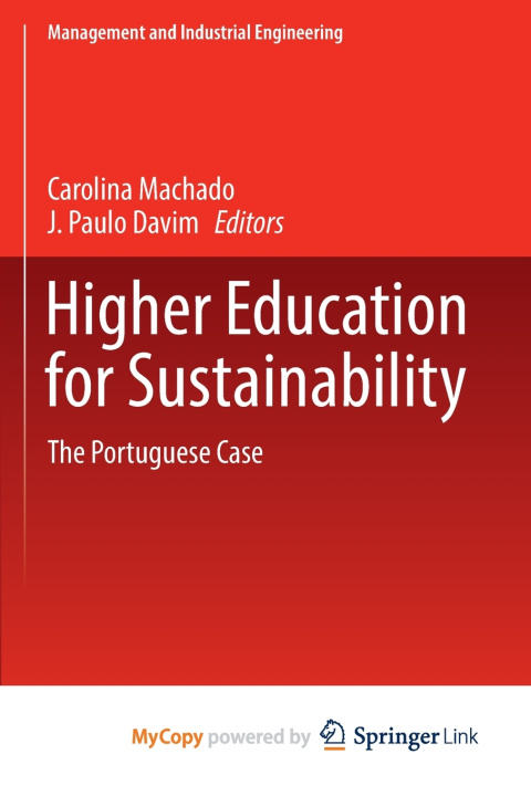 Knjiga Higher Education for Sustainability Carolina Machado