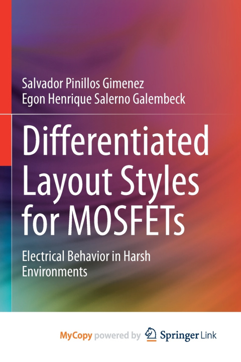Knjiga Differentiated Layout Styles for MOSFETs Gimenez Salvador Pinillos Gimenez