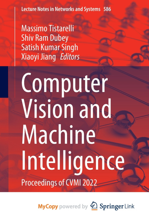 Book Computer Vision and Machine Intelligence Massimo Tistarelli