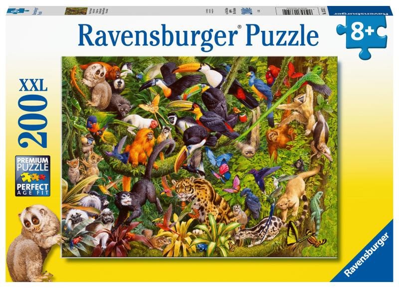 Játék Ravensburger Puzzle - Deštný prales 200 dílků 