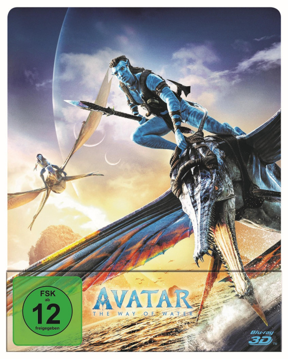 Filmek Avatar: The Way of Water 3D, 4 Blu-ray (Steelbook Edition) James Cameron