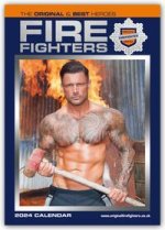 Kalendar/Rokovnik Fire Fighters - Feuerwehrmänner 2024 - A3-Posterkalender 