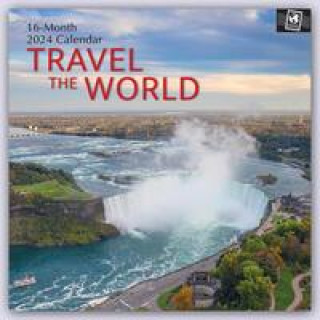 Naptár/Határidőnapló Travel the World - Weltreise 2024 - 16-Monatskalender 