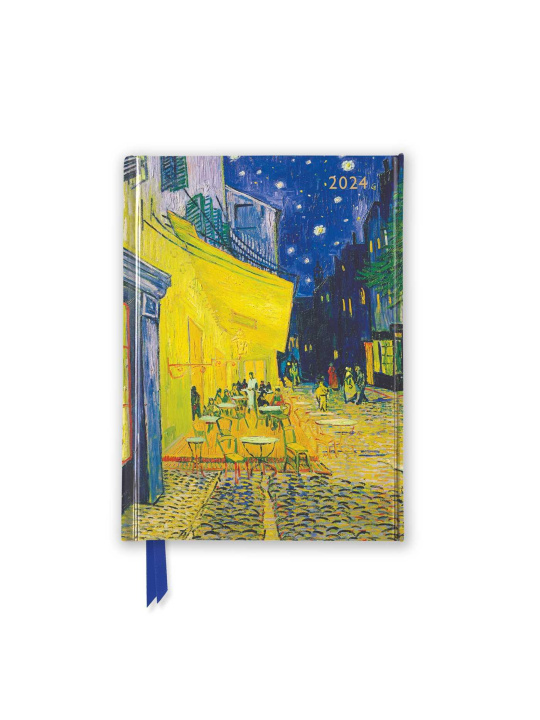 Könyv Vincent van Gogh - Caféterrasse am Abend - Taschenkalender 2024 