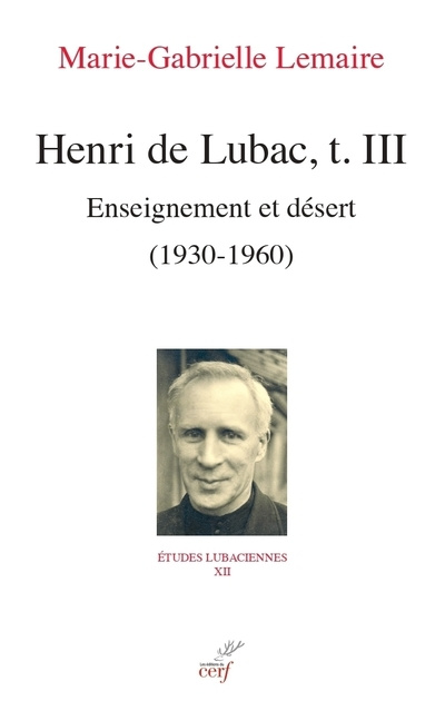 Kniha Henri de Lubac, III Marie-Gabrielle Lemaire