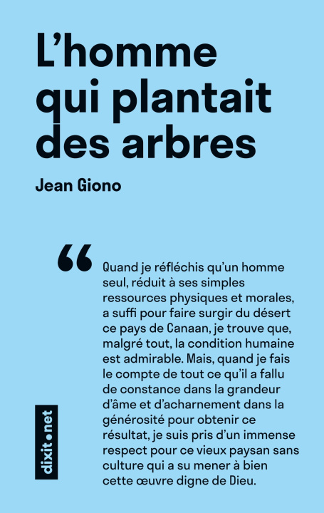 Knjiga L'homme qui plantait des arbres Giono