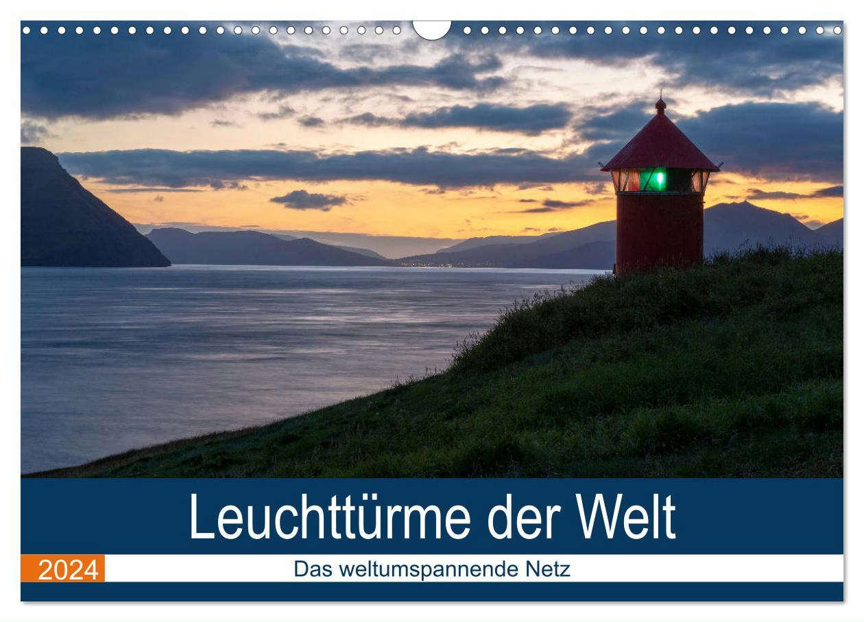 Kalendář/Diář Leuchttürme der Welt (Wandkalender 2024 DIN A3 quer), CALVENDO Monatskalender 