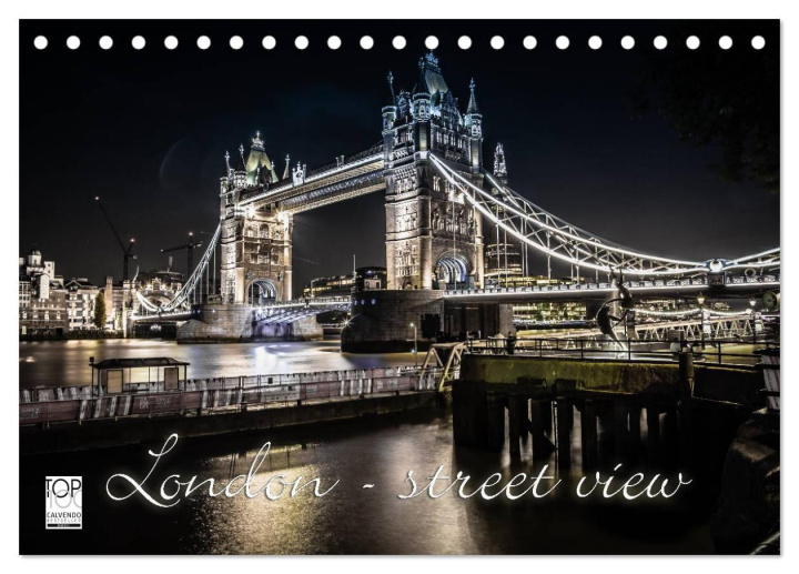 Calendar / Agendă London - street view (Tischkalender 2024 DIN A5 quer), CALVENDO Monatskalender 