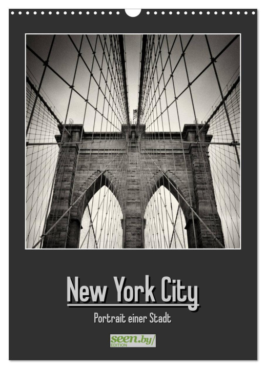 Calendario/Agenda New York City - Portrait einer Stadt (Wandkalender 2024 DIN A3 hoch), CALVENDO Monatskalender 