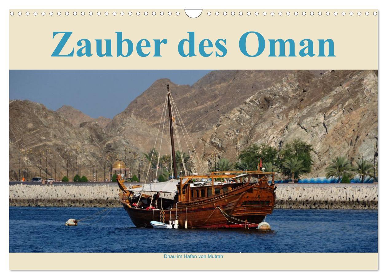 Naptár/Határidőnapló Zauber des Oman (Wandkalender 2024 DIN A3 quer), CALVENDO Monatskalender 
