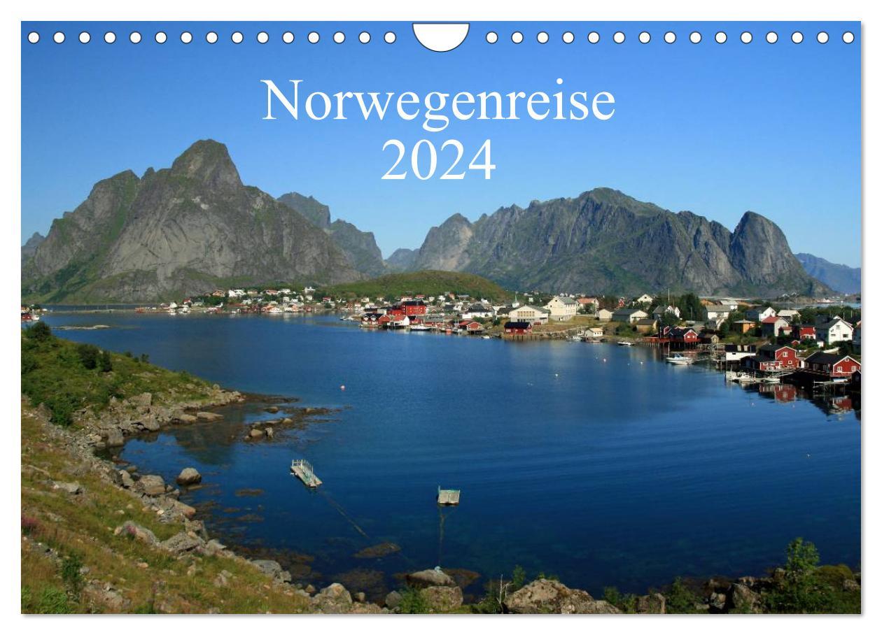 Calendar/Diary Norwegenreise 2024 (Wandkalender 2024 DIN A4 quer), CALVENDO Monatskalender 