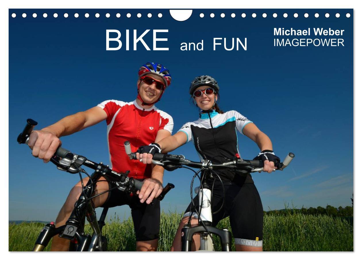 Calendrier/agenda BIKE and FUN (Wandkalender 2024 DIN A4 quer), CALVENDO Monatskalender 