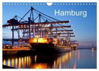 Naptár/Határidőnapló Hamburg (Wandkalender 2024 DIN A4 quer), CALVENDO Monatskalender 